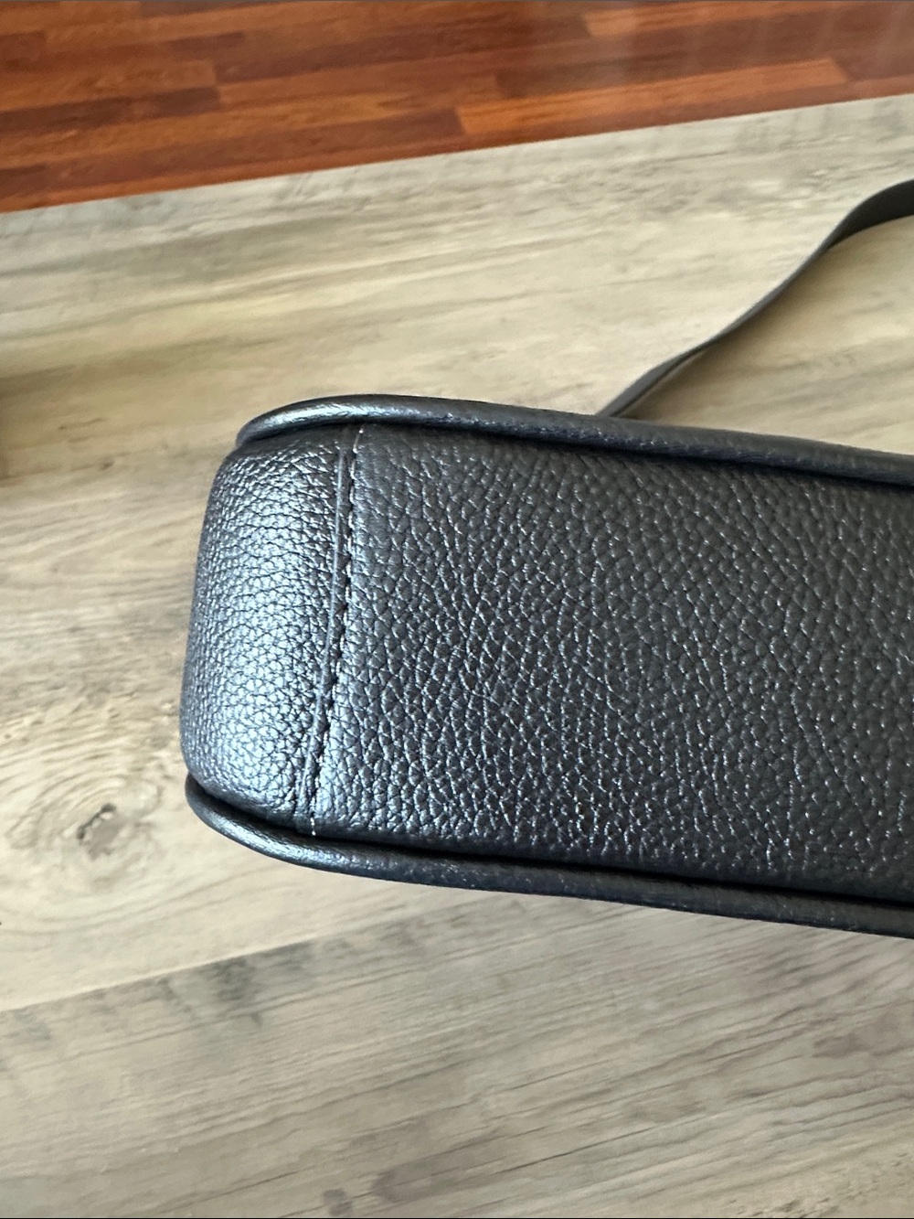Coach Chaise Black Pebbled Leather Crossbody with Gold Hardware - Picture 7 of 16